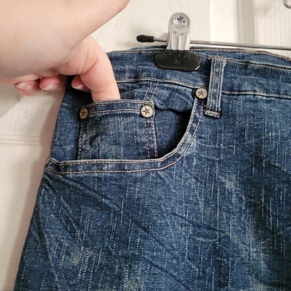 Vintage Wrinkle Effect Boot Cut Jeans - Picture 3 of 12